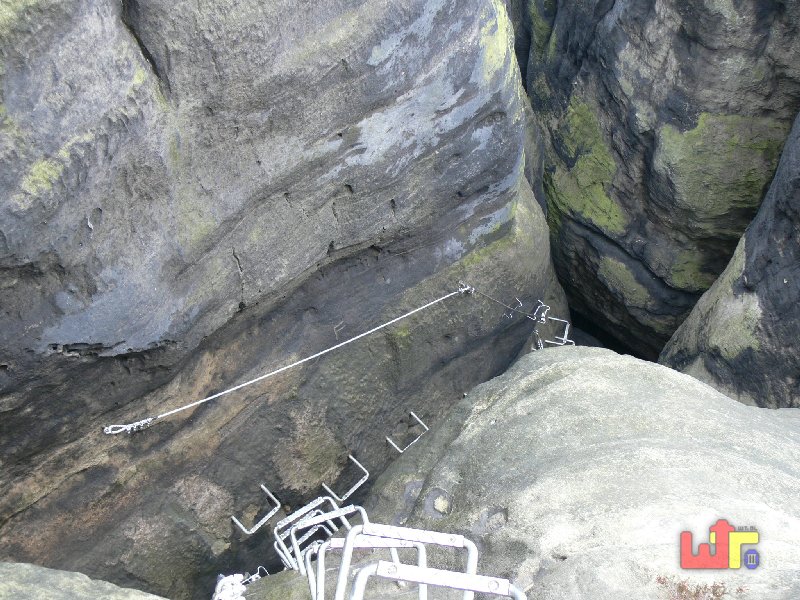 H�ntzschelstiege - Blick nach unten